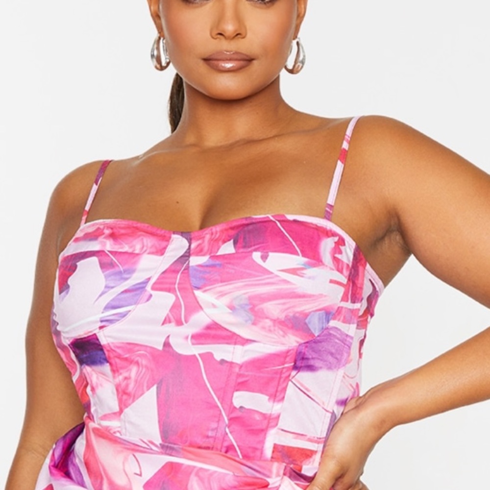 NEW Pretty Little Thing Plus Size Corset Top